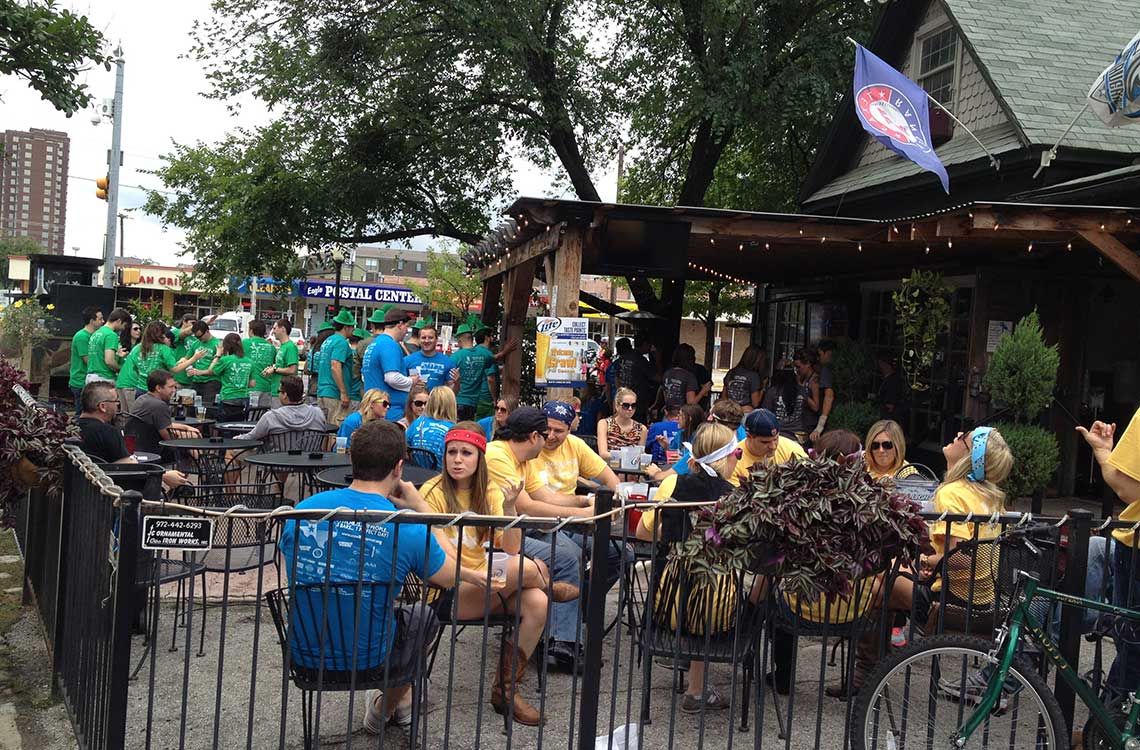 Uptown Pub Crowded Patio